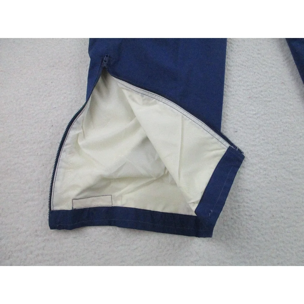 ASICS Pants Mens Medium Blue‎ Gore-Tex Waterproof Rain Zip Ankle Nylon GB-03